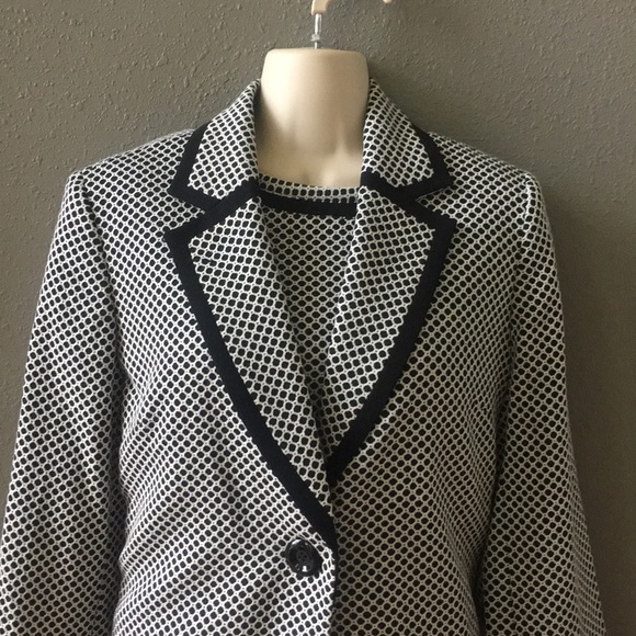 Kasper ivory black tank dress and jacket set - Picture 8 of 8